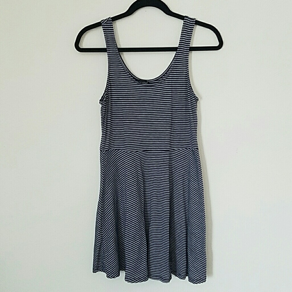 Striped skater dress
