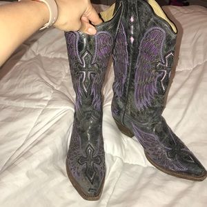 Corral Wing and Cross Boot (Snip Toe)