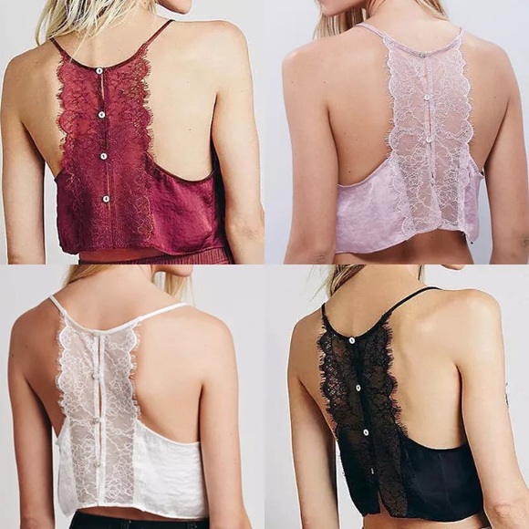 Eclipse Lace Crop Top Bralette Brami Cami Black - Picture 2 of 3