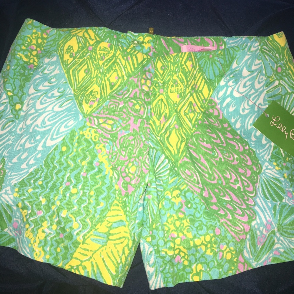 RARE 🌴Lilly Pulitzer Deenie shorts in Sun Dance