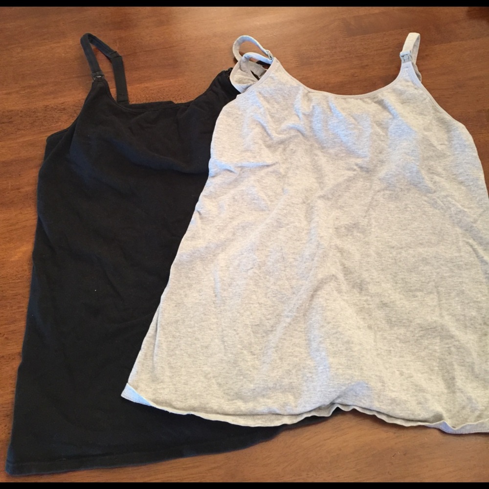 Lot of 2 Medium Nursing Tanks for Maternity