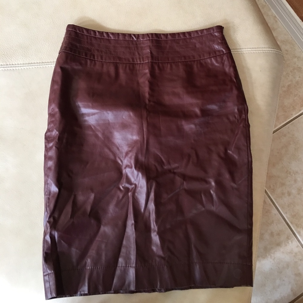 Leather Pencil skirt