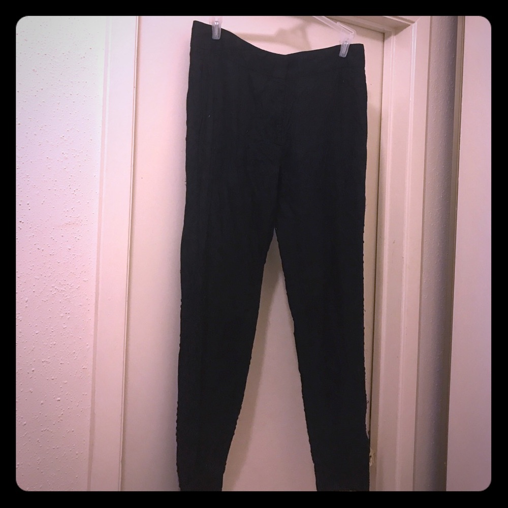 FRENCH CONNECTION BLACK BEADED PANTS SIZE 6