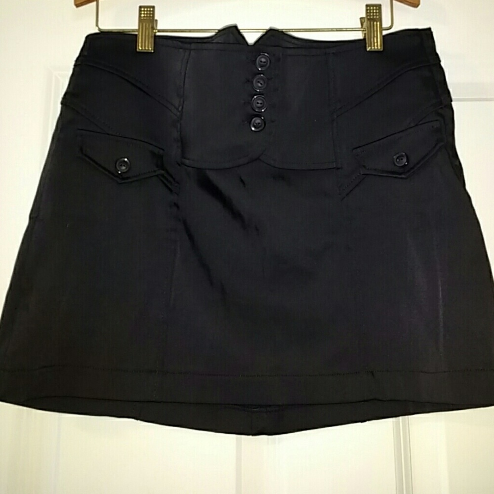Hot Little black corset waist skirt! NWOT