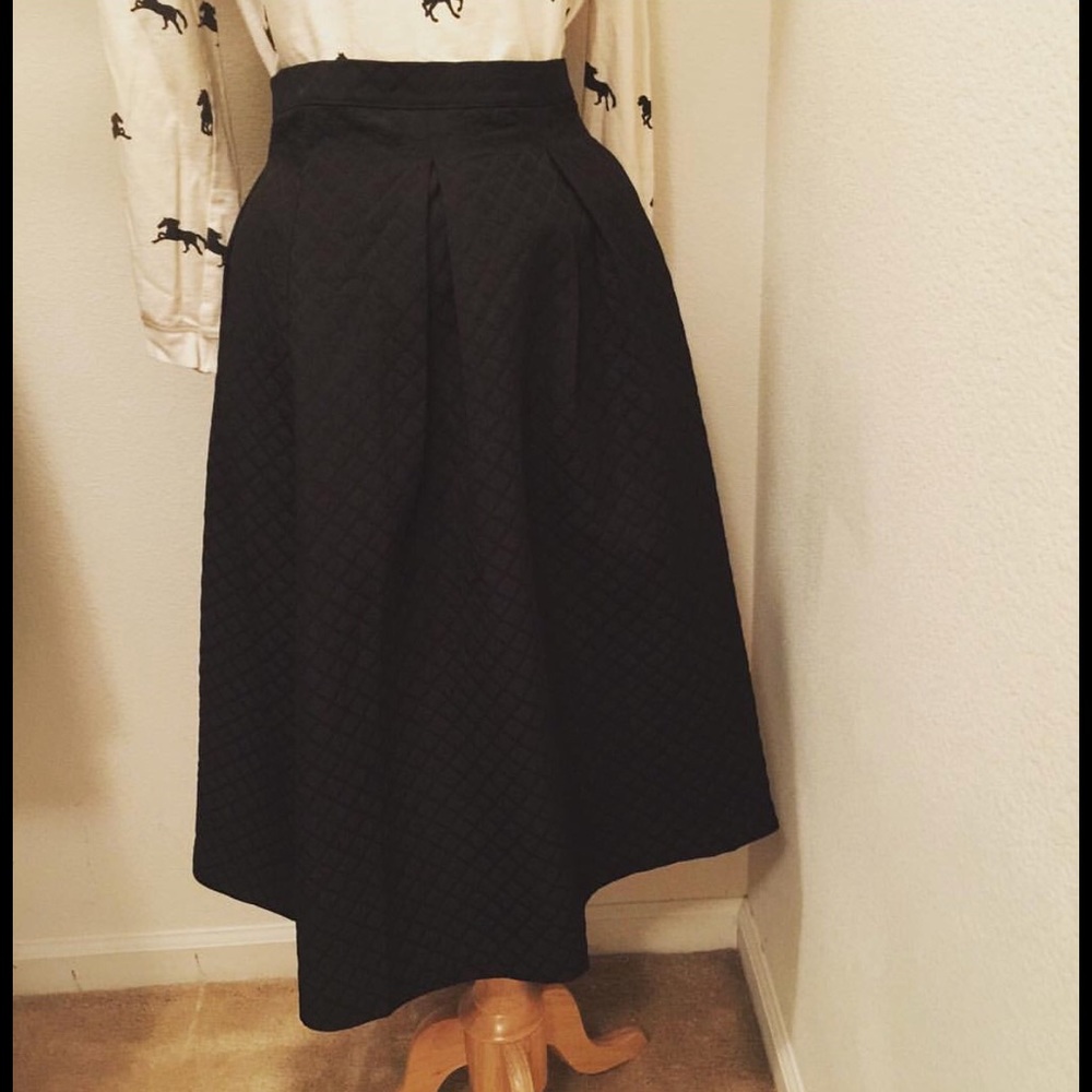 Black Midi Skirt