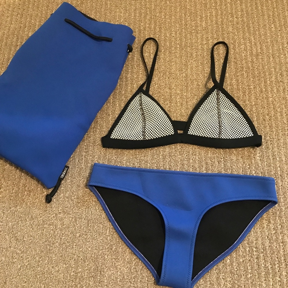 Triangl swimsuit. Top small bottoms medium.
