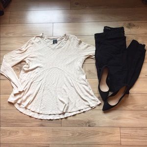 NWOT Anthropologie tan top, size Medium