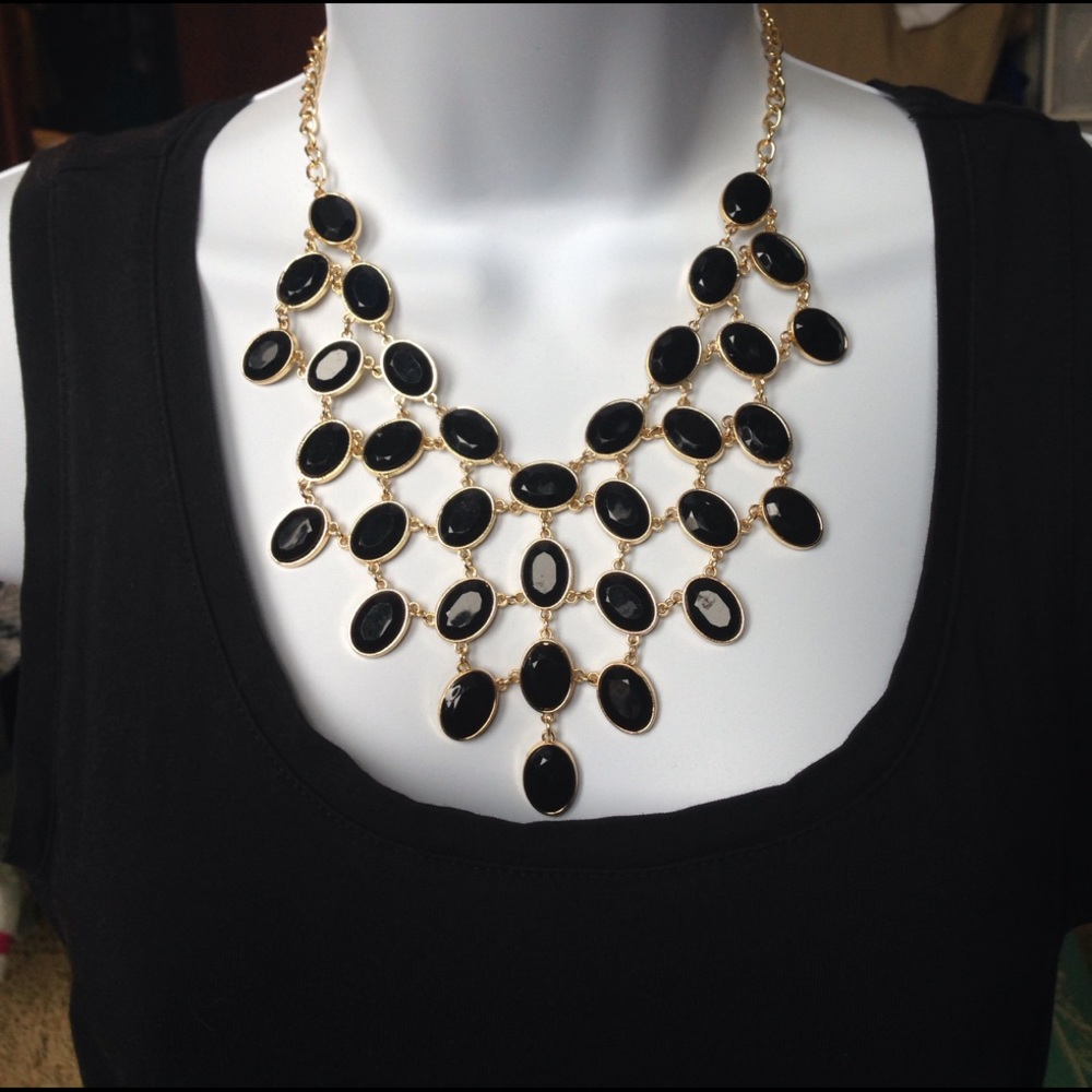 Black Sparkle & Shine Necklace