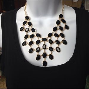 Black Sparkle & Shine Necklace