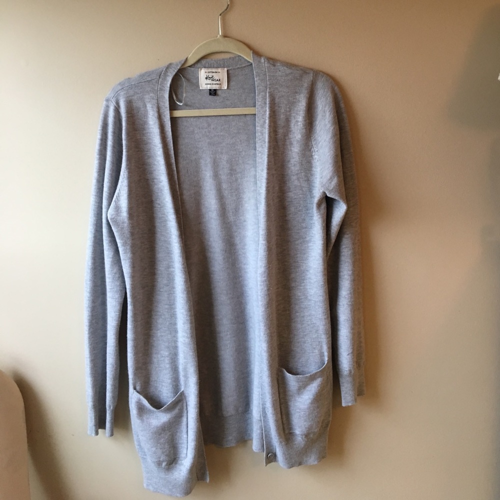 Grey cardigan