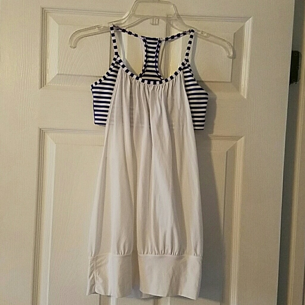 Tank top with built-in bra