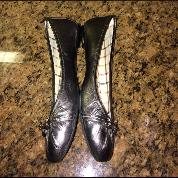 Gunmetal Gray Coach "Leona" Flats - Picture 5 of 6