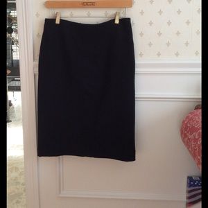 Talbots black wool skirt