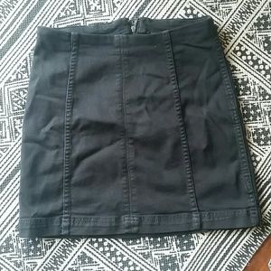 Free People denim mini skirt