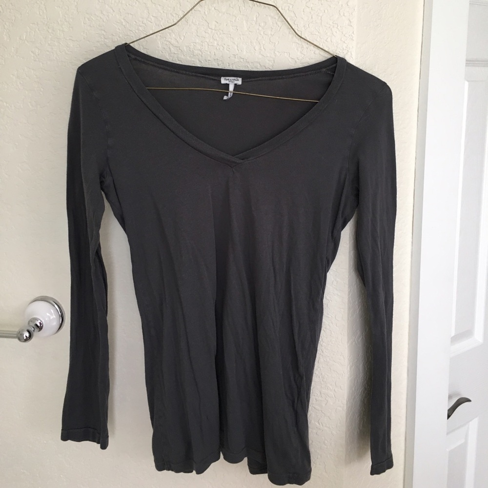 Splendid gray long sleeve T