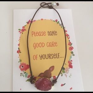 Crystal short necklace