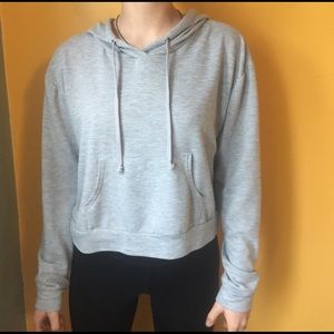 Cropped Grey Hoodie