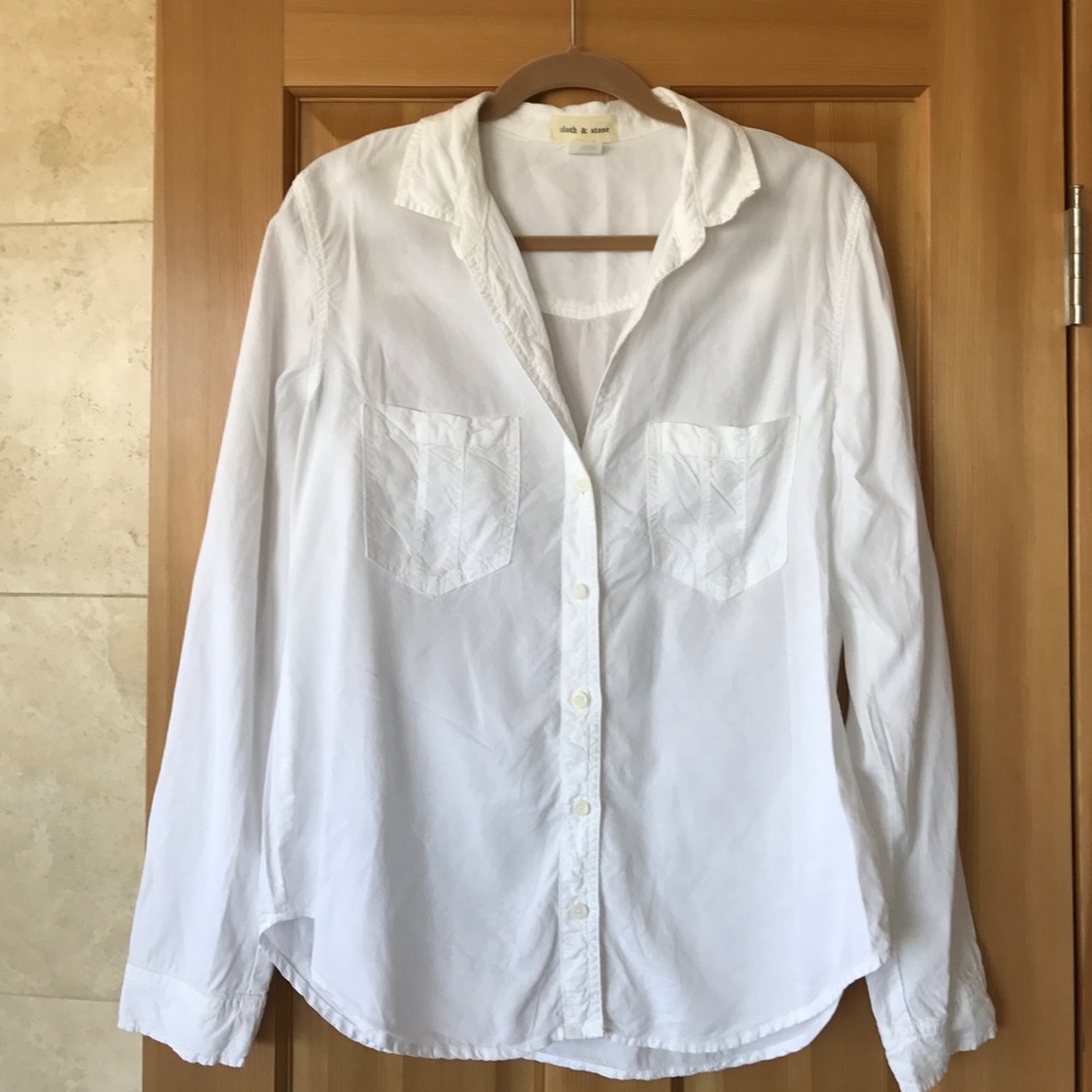 Cloth & Stone White Button Up