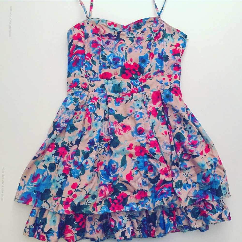 Floral Pink Pinup Dress