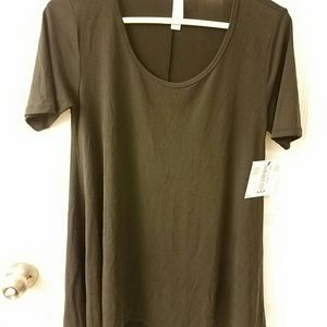 NWT LuLaRoe Perfect T tee Solid Black Unicorn HTF