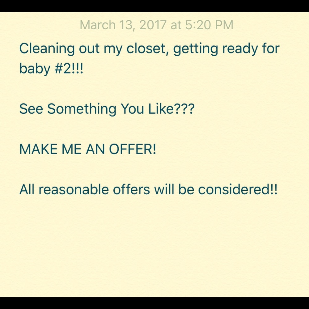 Accepting offers!