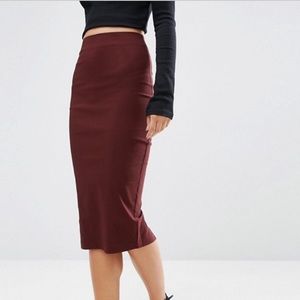 Comfy cotton pencil skirt