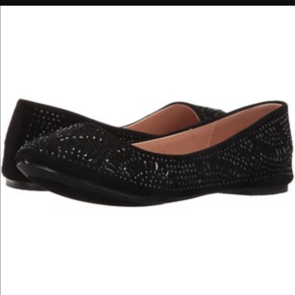 NWT Lauren Lorraine Beth Crystal Ballet flats