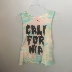 tye dye muscle tee