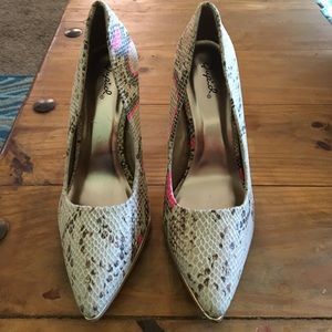 Snakeskin heels