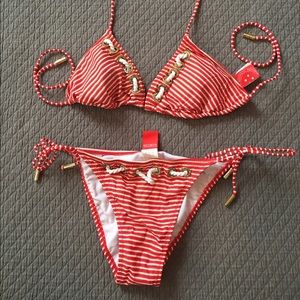Red Carter bikini