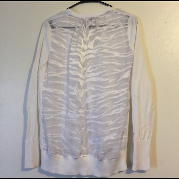 Juicy couture white cardigan with sheer back - Picture 2 of 4
