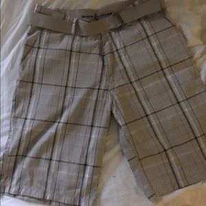 Cargo shorts with belt (never worn)