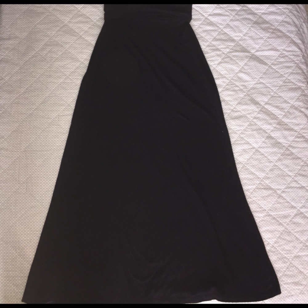 Black maxi skirt