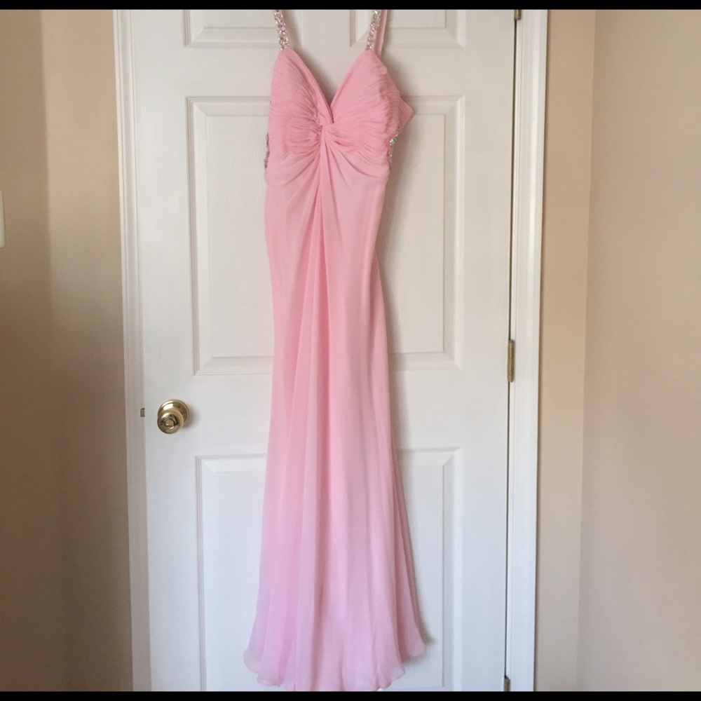Pink prom gown