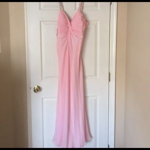 Pink prom gown