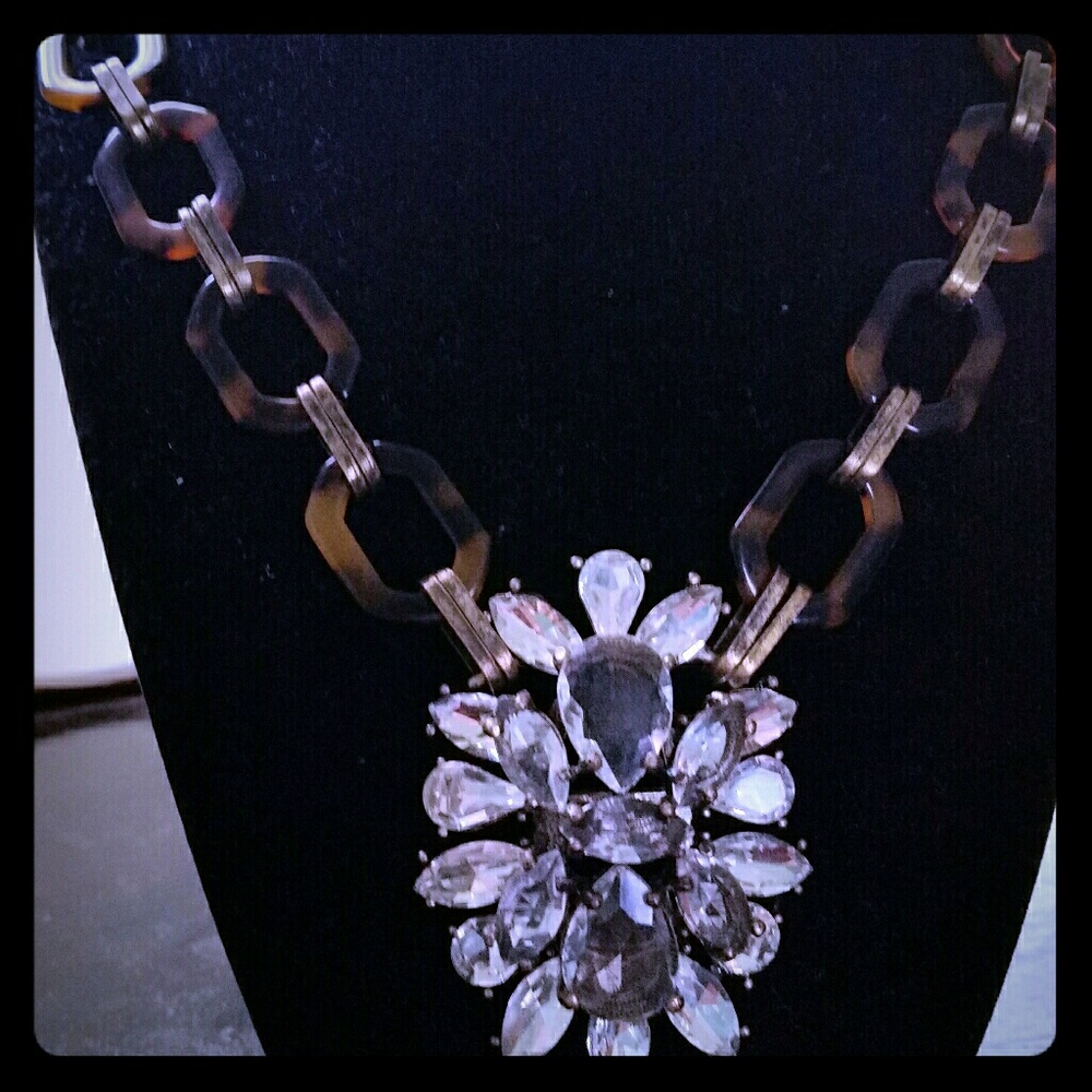 Large crystal necklace
