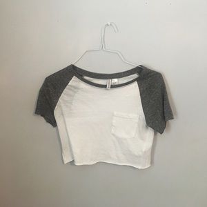baseball tee crop top
