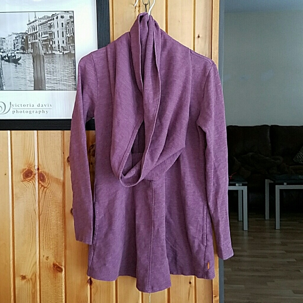 Lucy Cowl neck mauve sweatshirt