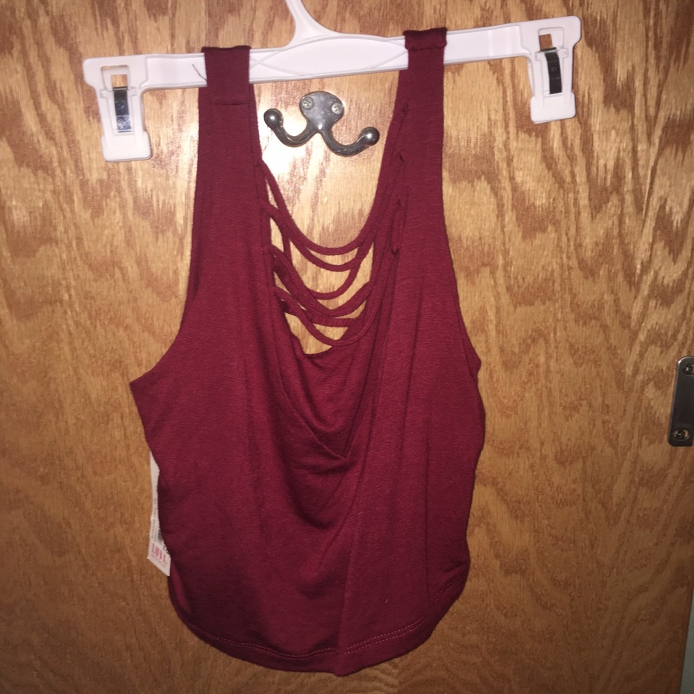 Red crop top