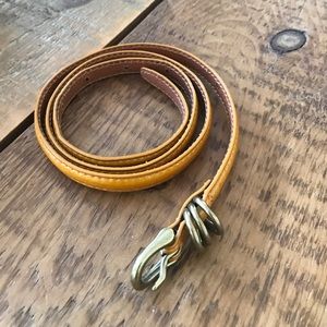 Jcrew mustard yellow patent belt