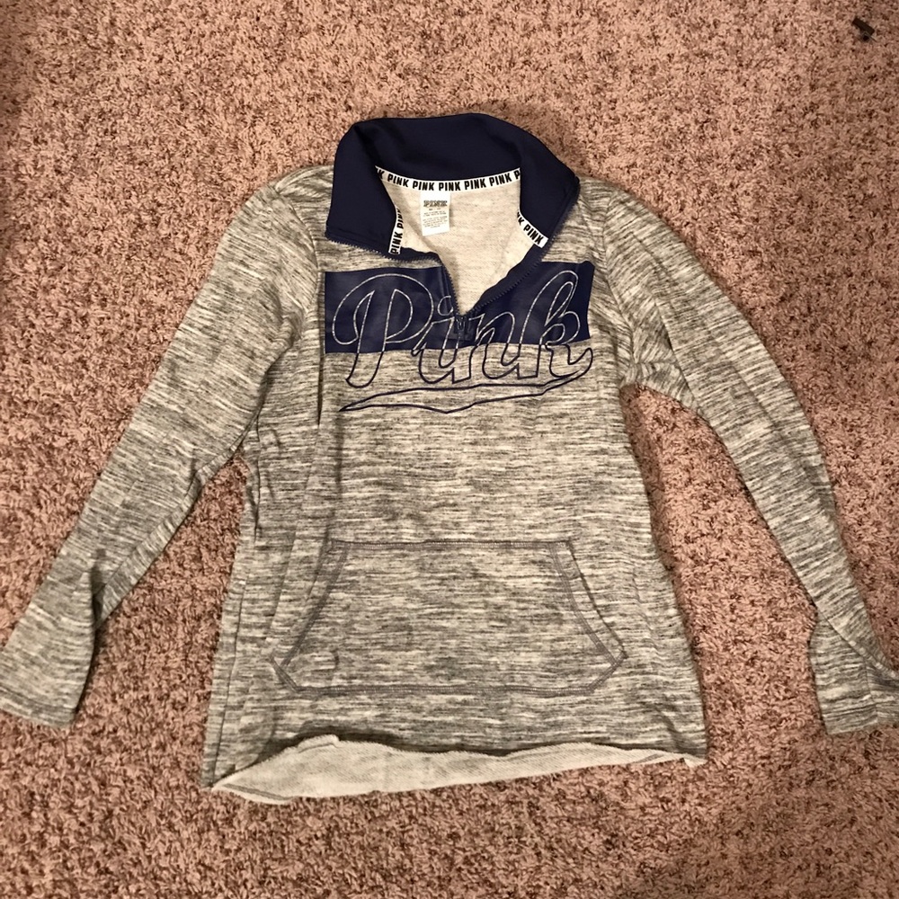 Pink quarter zip