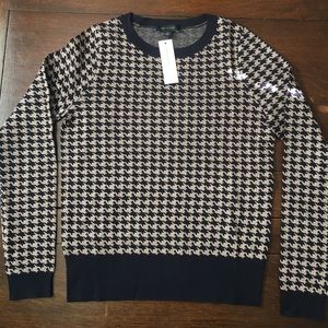 NWT Houndstooth Sweater Ann Taylor Size M