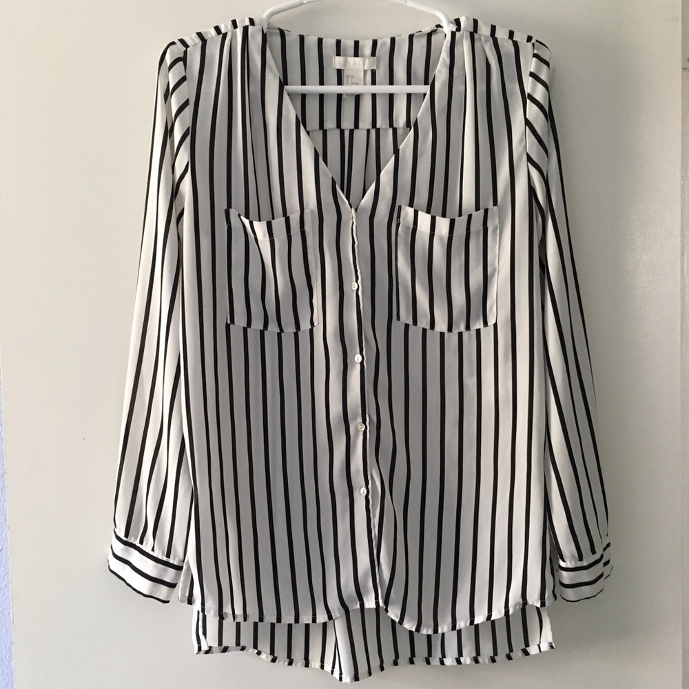 H&M Striped Blouse