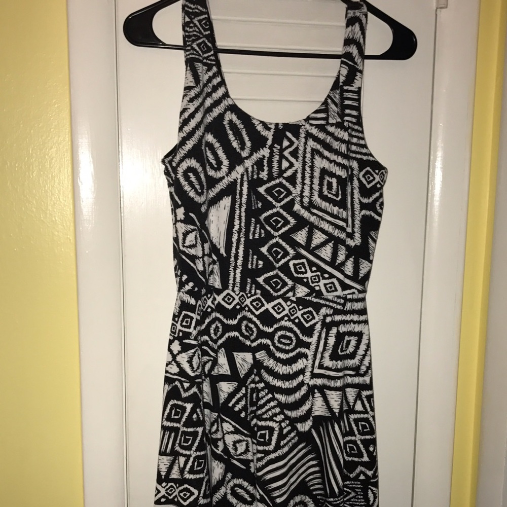 NORDSTROMS TRIBAL FIT AND FLARE DRESS