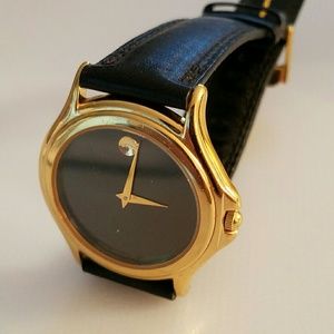 Movado gold tone museum watch