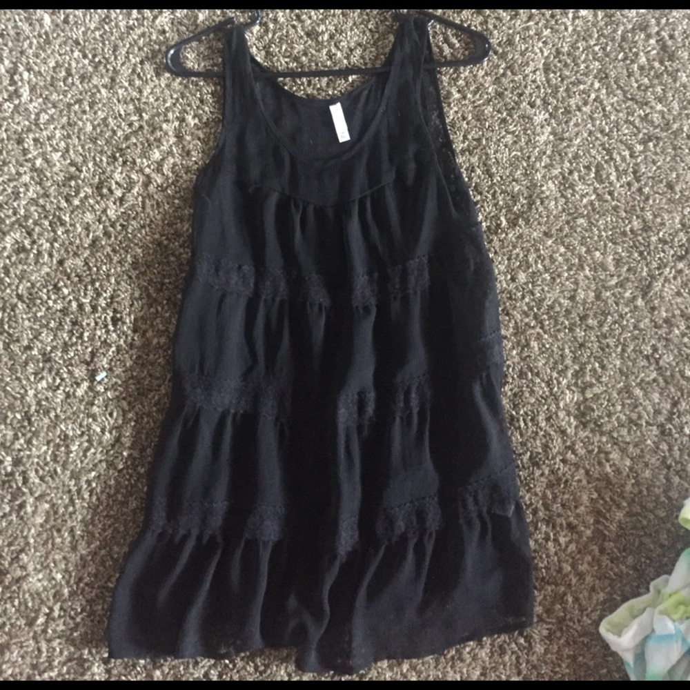 Black Lace Sheer Tank!