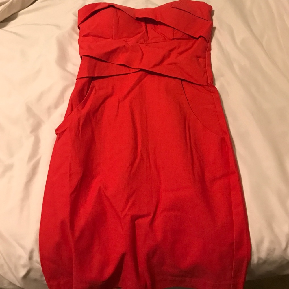 Orange/red homecoming dress