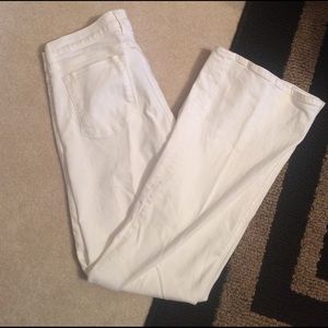 White womens jeans