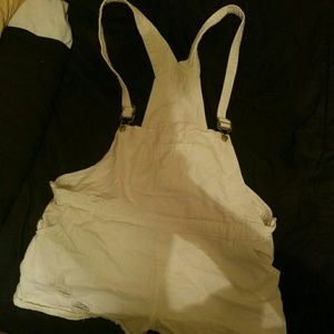 Asos short white overalls