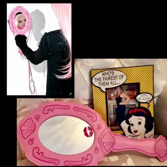 PINK HAND MIRROR GRAPHIC PURSE•Id F💖ck Me💋 - Picture 3 of 8